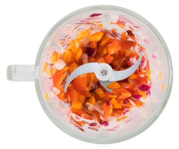 HOME HGAP15 aprító, 400 W, 1,8 L üvegtál, 2 gomb, 2 sebességfokozat, STOP funkció, túlmelegedés elleni védelem, 2 kg