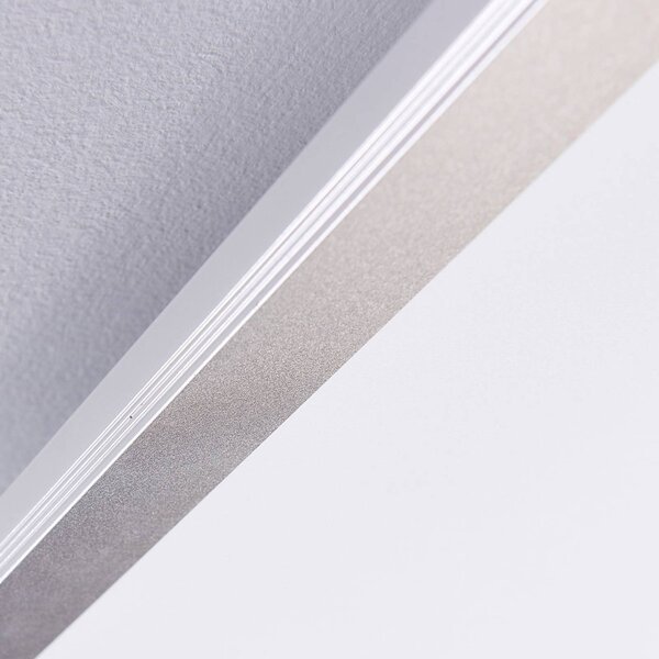 Lindby LED panel Livel, 2 darabos készlet, CCT, 40 cm x cm, távirányítóval, dimmelhető, Alu / szürke / cink, Konyha, Műanyag, Modern