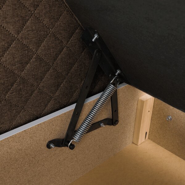 KONDELA Boxspring ágy, barna, 160x200, ADARA