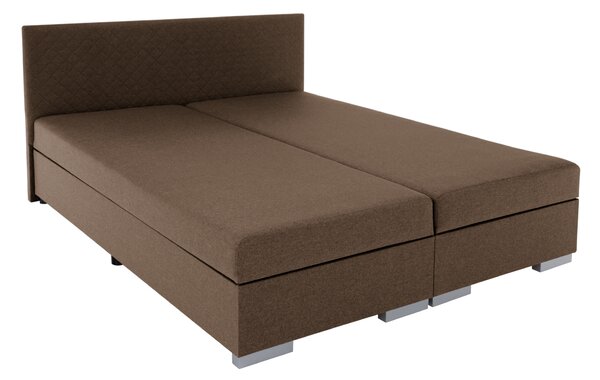 KONDELA Boxspring ágy, barna, 160x200, ADARA
