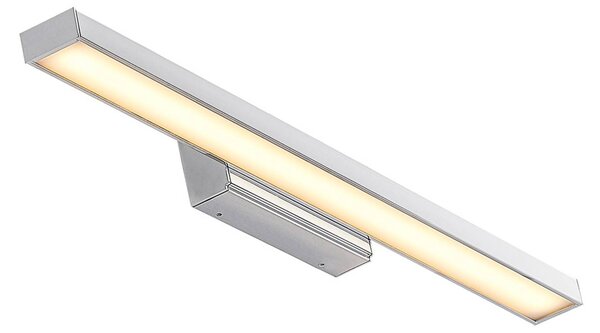 Lindby LED-es tükörvilágítás Alenia, 60 cm, króm, alumínium, IP44, Króm / ezüst, Fürdőszoba, Alumínium, Modern