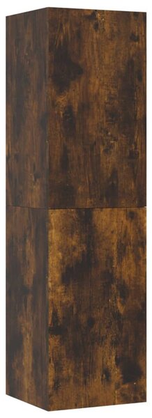 Füstös tölgy színű falra szerelhető TV-szekrény 30,5x30x110 cm