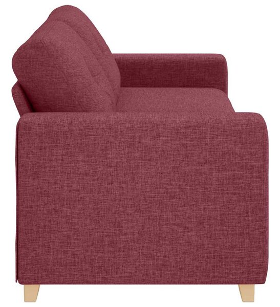 3-Fős kanapé Bordó 220 cm szövet