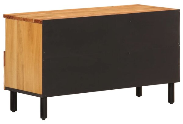 Tömör akácfa TV-szekrény 80x33x46 cm
