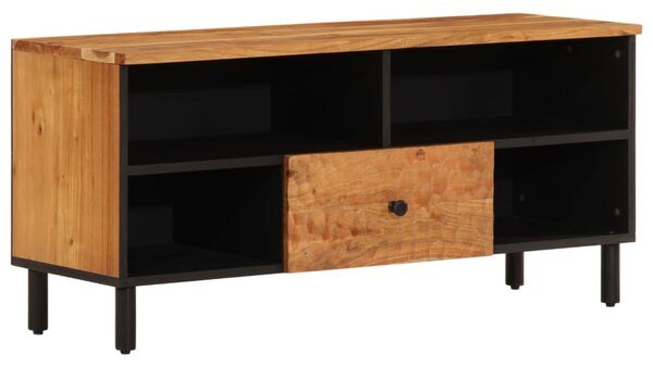 Tömör akácfa és szerelt fa TV-szekrény 100 x 33 x 46 cm