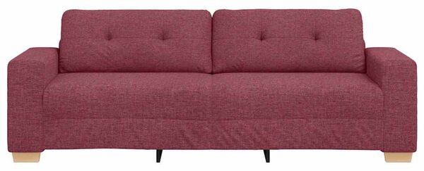 3-Fős kanapé Bordó 220 cm szövet