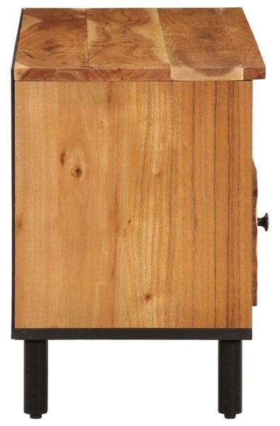 Tömör akácfa és szerelt fa TV-szekrény 100 x 33 x 46 cm