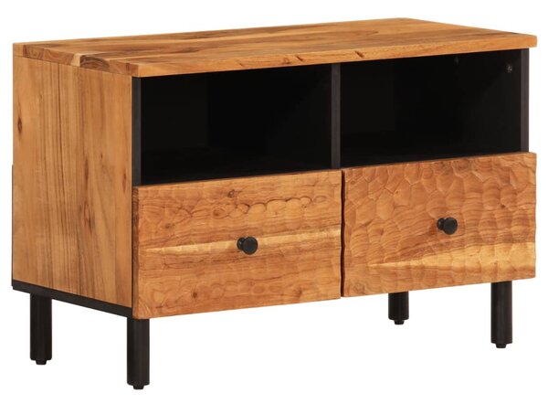 Tömör akácfa TV-szekrény 70 x 33 x 46 cm