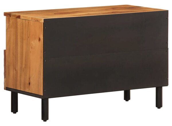 Tömör akácfa TV-szekrény 70 x 33 x 46 cm