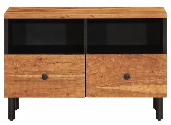 Tömör akácfa TV-szekrény 70 x 33 x 46 cm