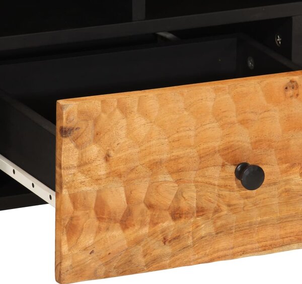 Tömör akácfa és szerelt fa TV-szekrény 100 x 33 x 46 cm