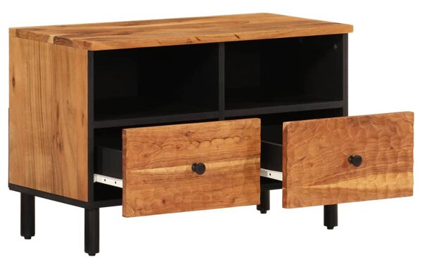 Tömör akácfa TV-szekrény 70 x 33 x 46 cm