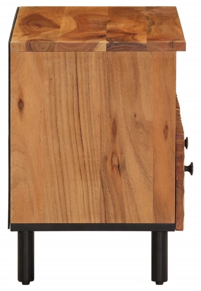 Tömör akácfa TV-szekrény 70 x 33 x 46 cm