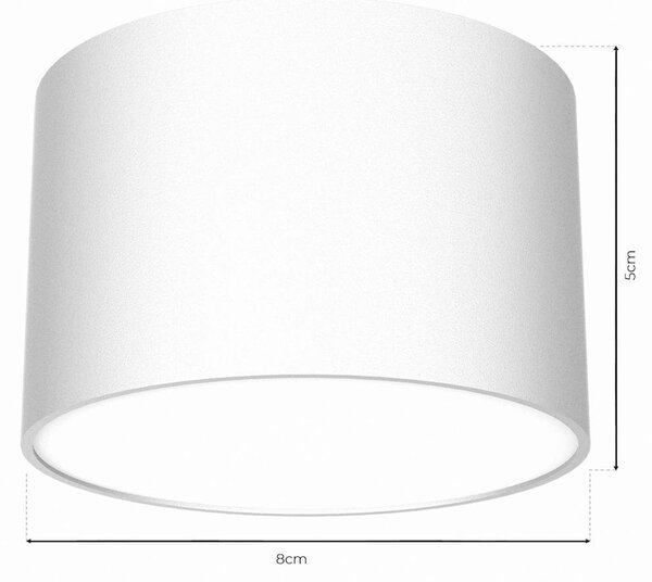 Eko-Light Cloudy mennyezeti világítás, 1 izzós, fehér, dimmelhető, Fehér / opál, Nappali / Étkező, fém, Modern