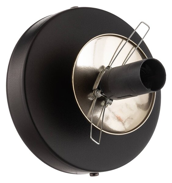 EMIBIG LIGHTING Kiba fali lámpa, fekete/arany, lámpabúra üveggömb, dimmelhető, Fekete, Nappali / Étkező, Üveg, Modern