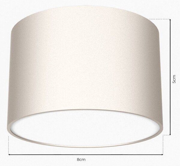 Eko-Light Cloudy mennyezeti világítás, 1 izzós, fehér, dimmelhető, Fehér / opál, Nappali / Étkező, fém, Modern