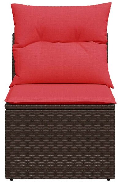| Kerti kanapé | párnával Barna 55 x 62 x 69 cm polirattan