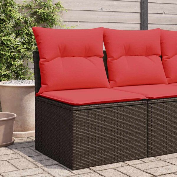 | Kerti kanapé | párnával Barna 55 x 62 x 69 cm polirattan