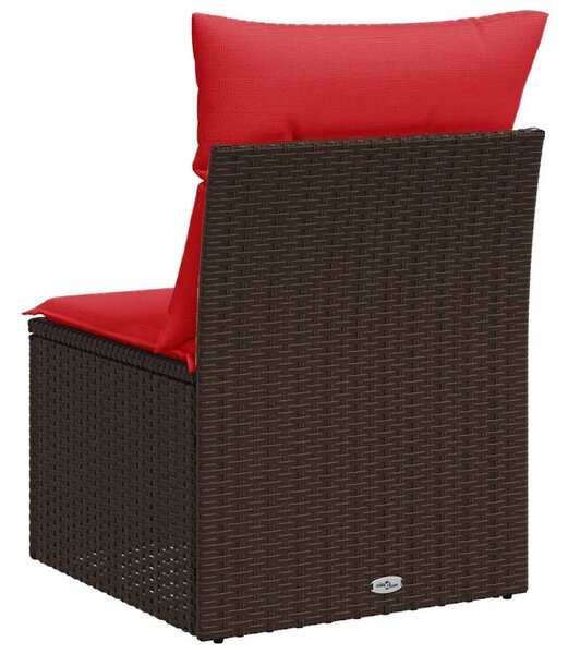 | Kerti kanapé | párnával Barna 55 x 62 x 69 cm polirattan