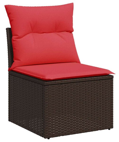 | Kerti kanapé | párnával Barna 55 x 62 x 69 cm polirattan