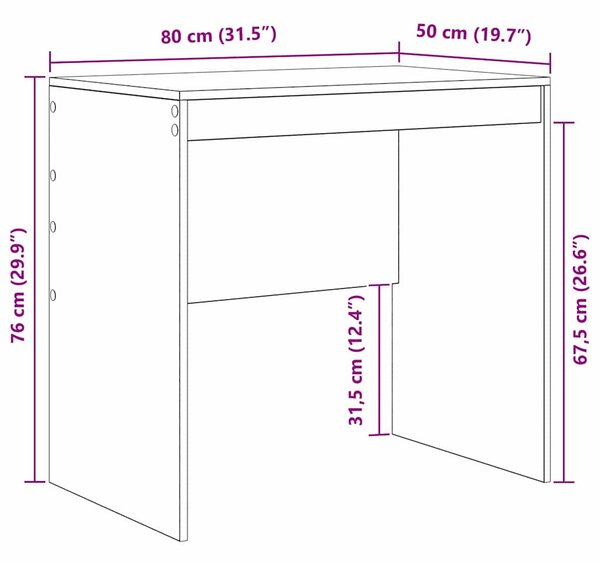 Asztal Régi fa 80 x 50 x 76 cm Faanyag