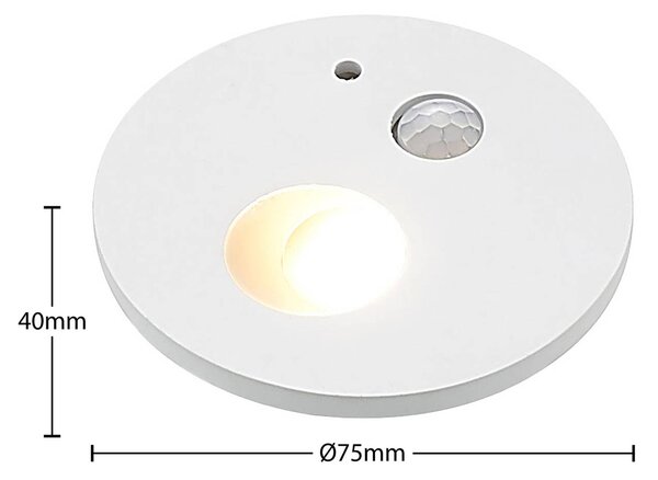 Arcchio Neru LED beépíthető lámpa érz. kerek fehér, Fehér / opál, Nappali / Étkező, Alumínium, Modern