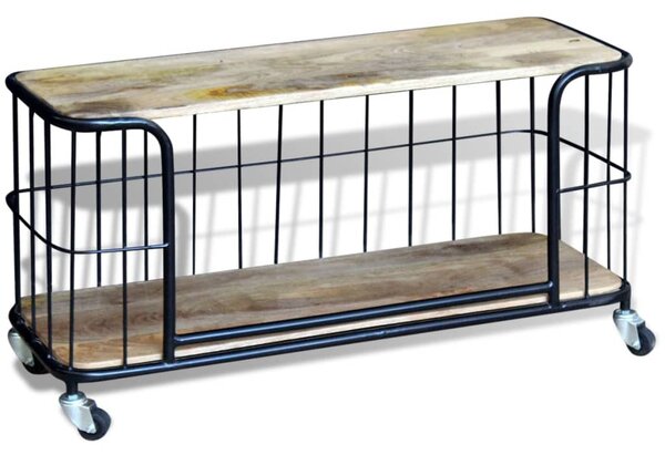 100x40x45 cm tömör mangófa TV szekrény