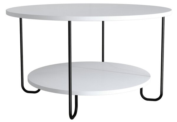 Corro dohányzóasztal, fehér, 80 cm