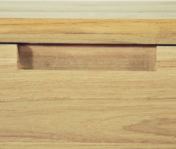 Tömör tíkfa TV-szekrény 120 x 35 x 35 cm