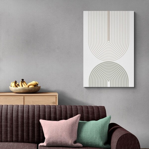 Kép minimalista szivárványok Mid-Century