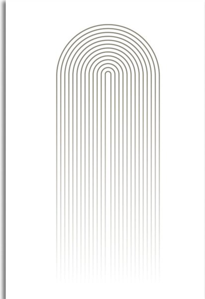 Kép minimalista szivárvány Mid-Century
