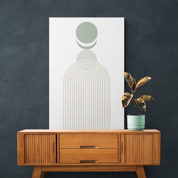 Kép modern szivárvány körökkel Mid-Century