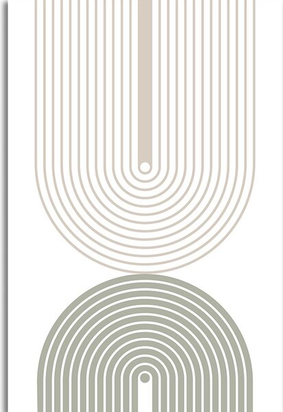 Kép minimalista szivárványok Mid-Century