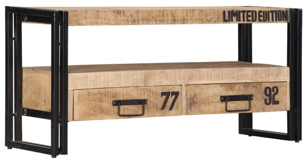Tömör mangófa TV-szekrény 100 x 30 x 45 cm