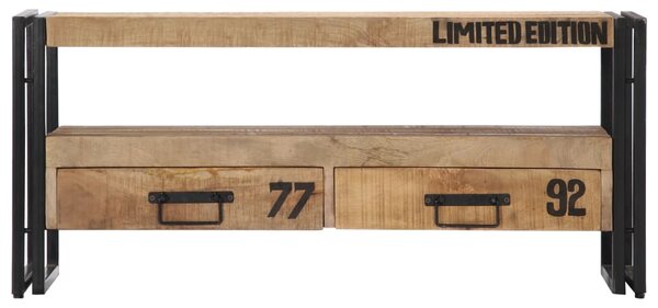 Tömör mangófa TV-szekrény 100 x 30 x 45 cm