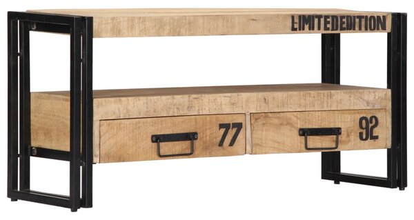 Tömör mangófa TV-szekrény 100 x 30 x 45 cm