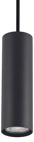Lindby függőlámpa Linaro, 20 cm, fekete, 1-fázisú, GU10, Fekete, Nappali / Étkező, fém, Modern