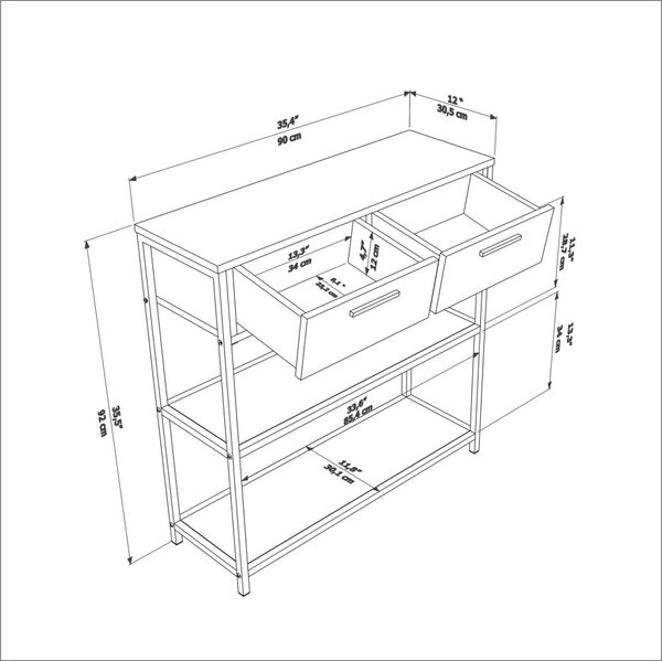 Latho komód, 90 cm – TR875ZNA4301