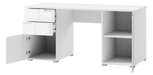 PC asztal Sallosa 15 (fehér + fényes fehér)