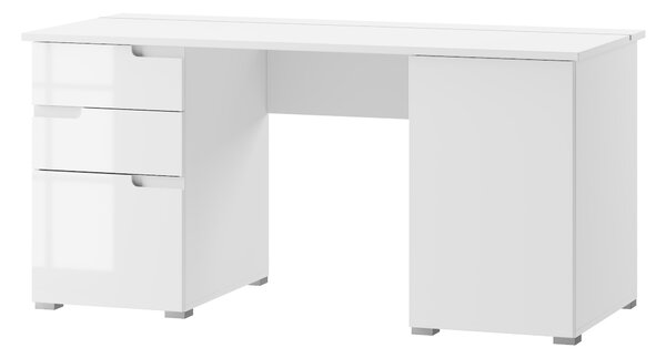 PC asztal Sallosa 15 (fehér + fényes fehér)