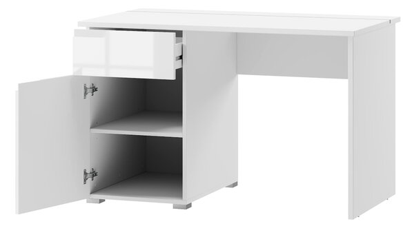 PC asztal Sallosa 14 (fehér + fényes fehér)