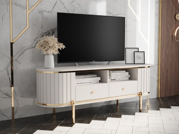 RONDO tévés szekrény 151x50x40 - fehér