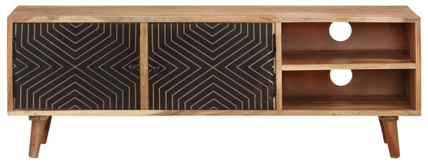 Tömör akácfa TV-szekrény 115 x 30 x 39 cm