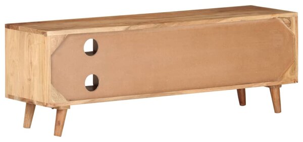 Tömör akácfa TV-szekrény 115 x 30 x 39 cm