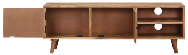 Tömör akácfa TV-szekrény 115 x 30 x 39 cm