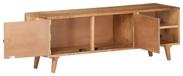 Tömör akácfa TV-szekrény 115 x 30 x 39 cm