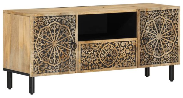Tömör mangófa TV-szekrény 105 x 33 x 46 cm