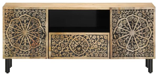 Tömör mangófa TV-szekrény 105 x 33 x 46 cm