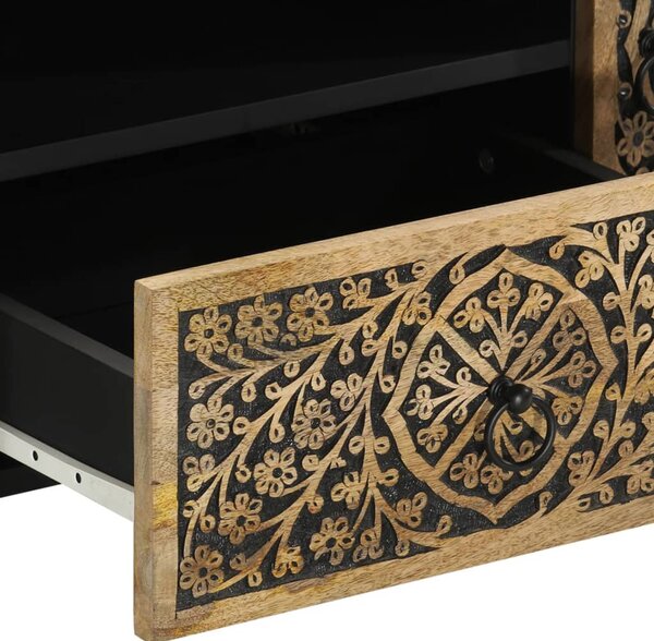 Tömör mangófa TV-szekrény 105 x 33 x 46 cm