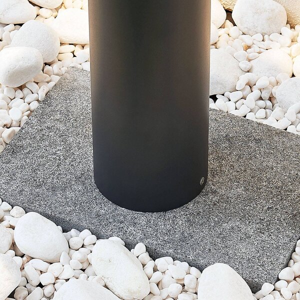 Lindby Jordis LED-es útvilágítás sötétszürke színben, Fekete, Alumínium, Modern